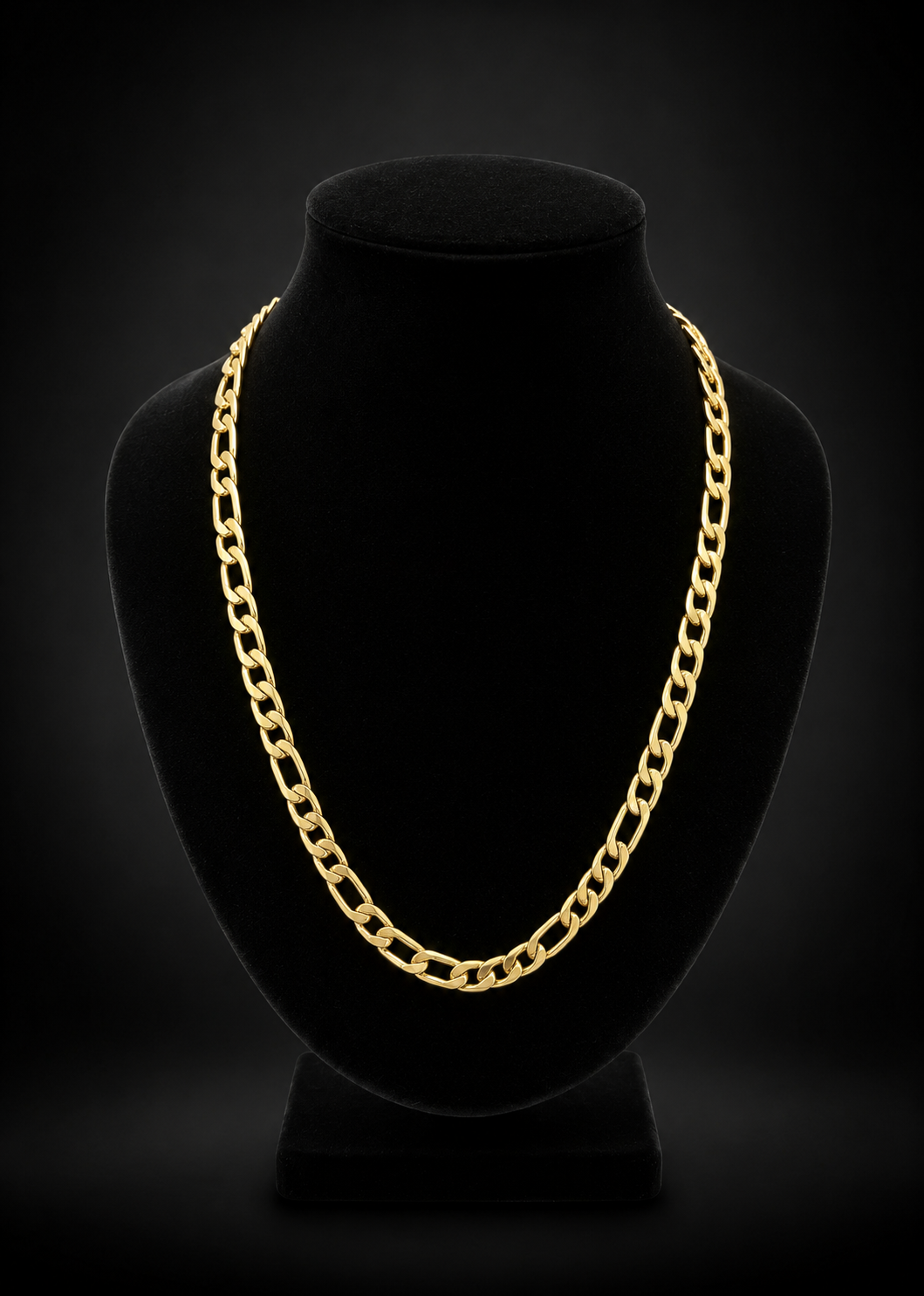 Figaro Chain - Gold finish 20 inch x 6mm