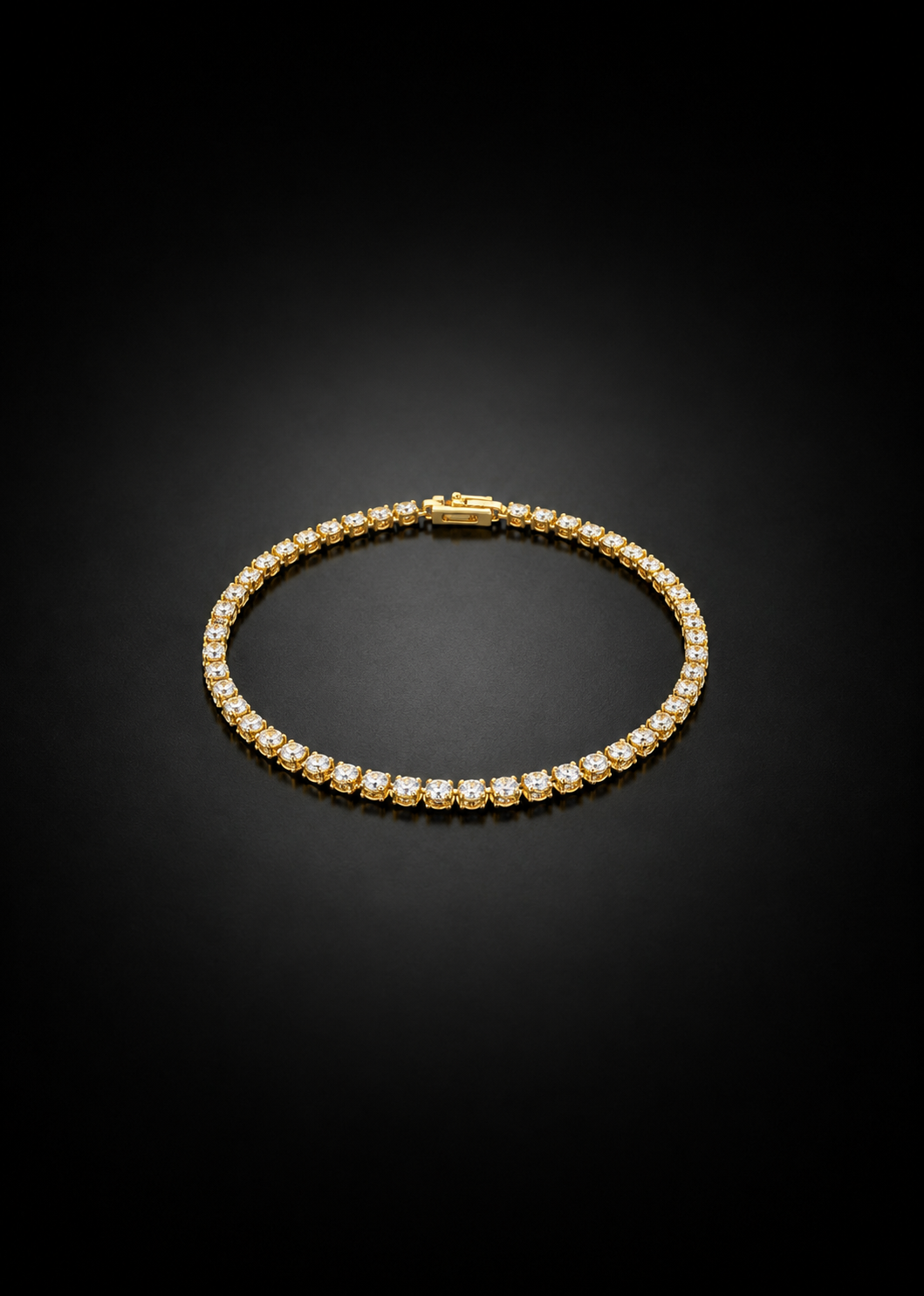 Pink & White Tennis Bracelet