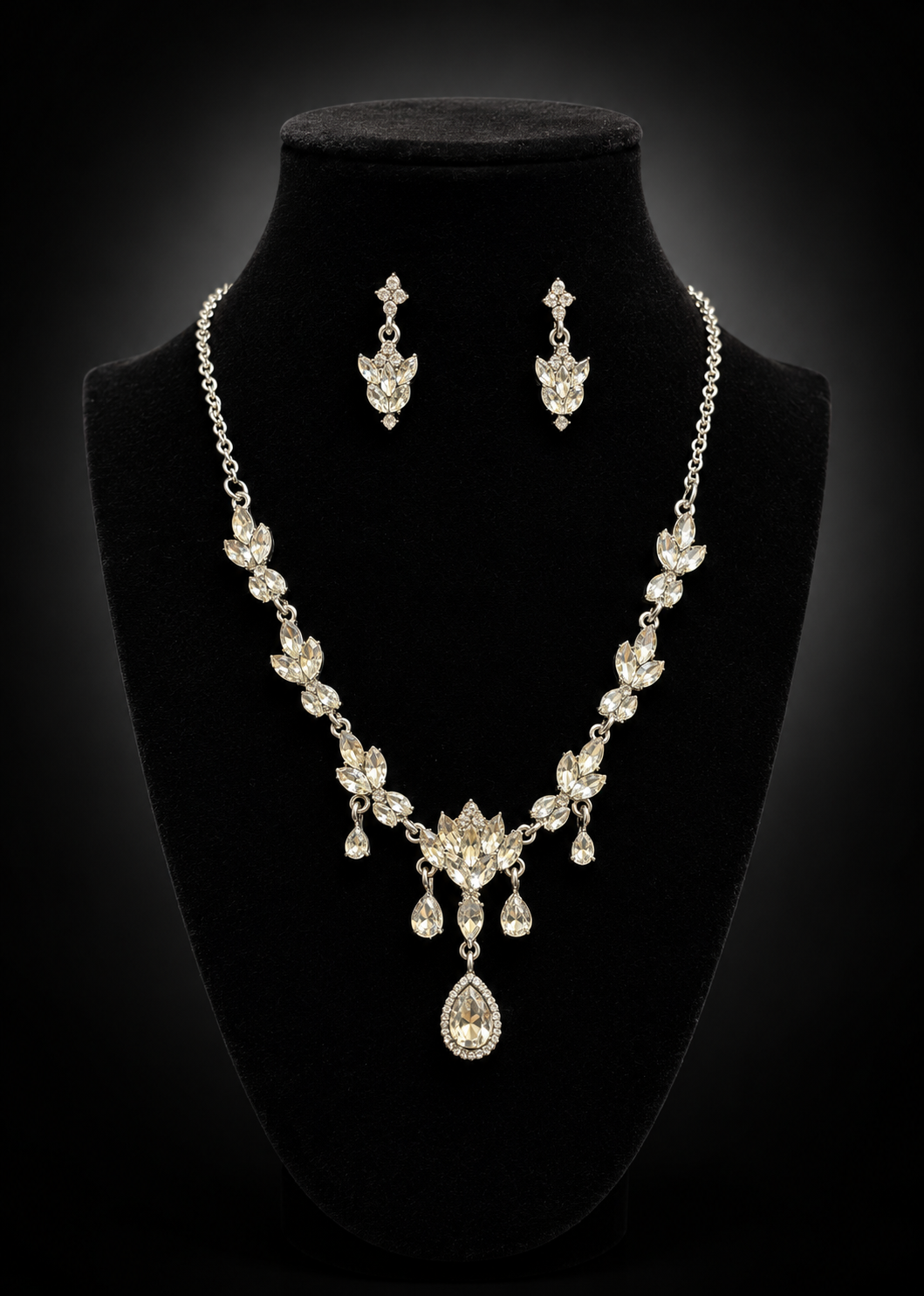 Crystal Teardrop Elegance Set