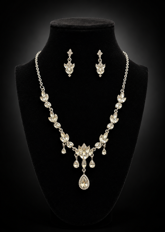 Crystal Teardrop Elegance Set