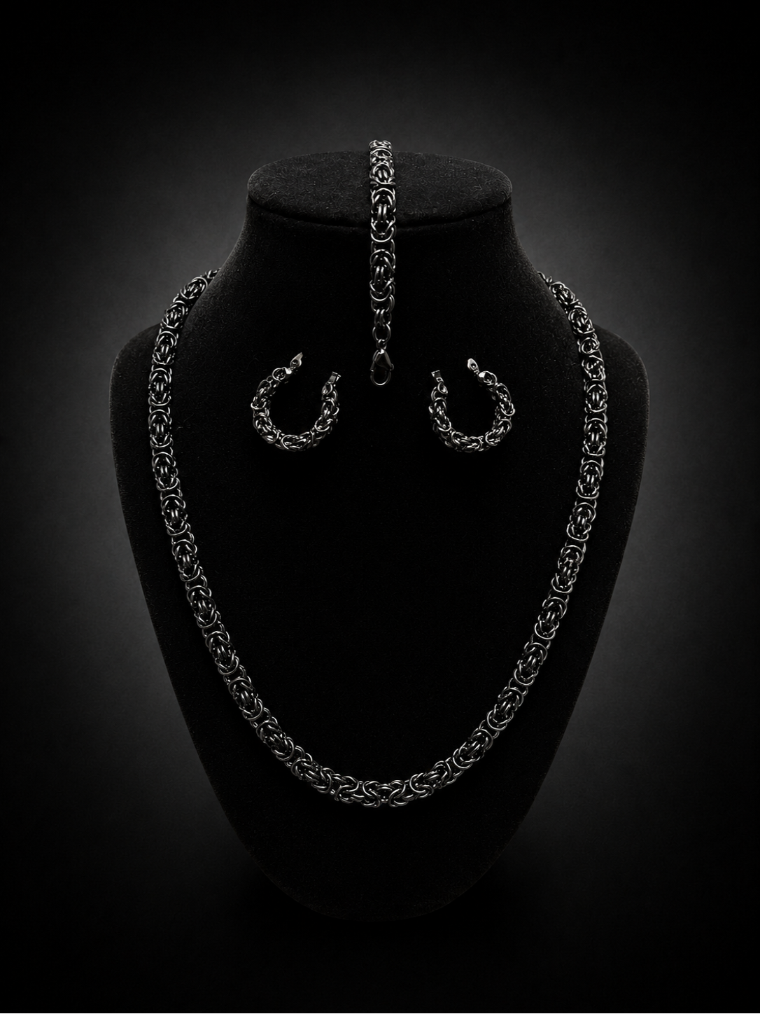 Black Byzantine Jewelry Set