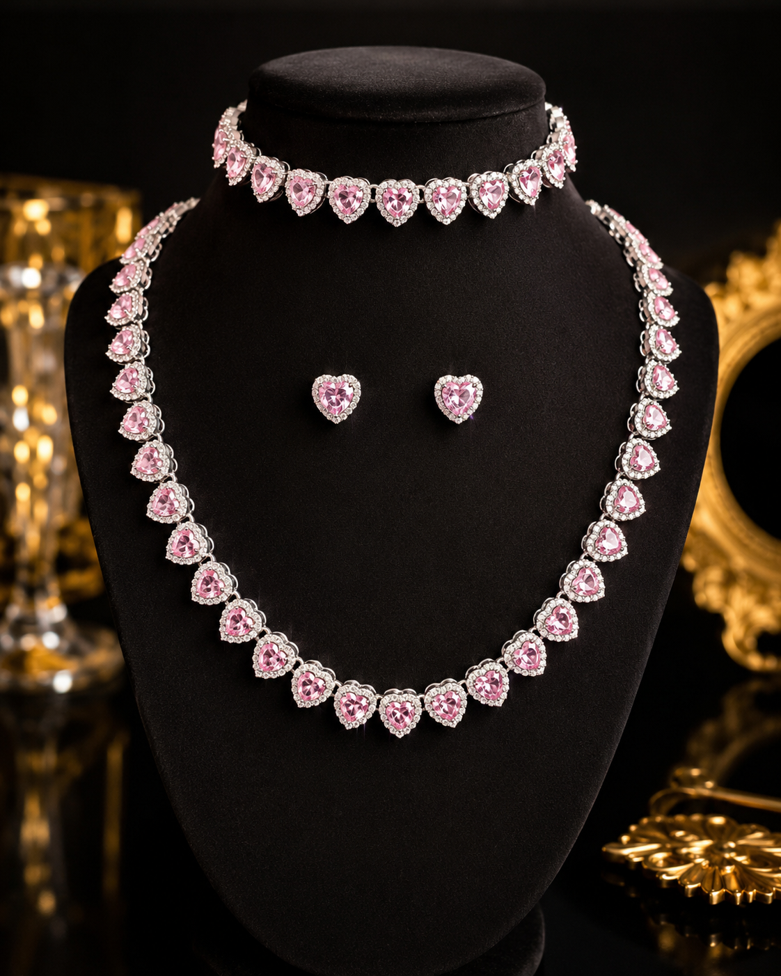 Pink Heart Luxury Set
