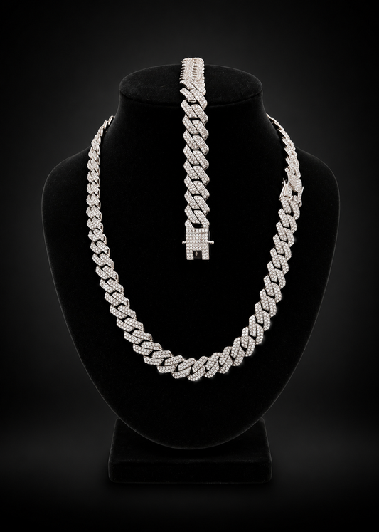 Frozen Empire" Cuban - 18 Inches Long 10mm Bracelet
