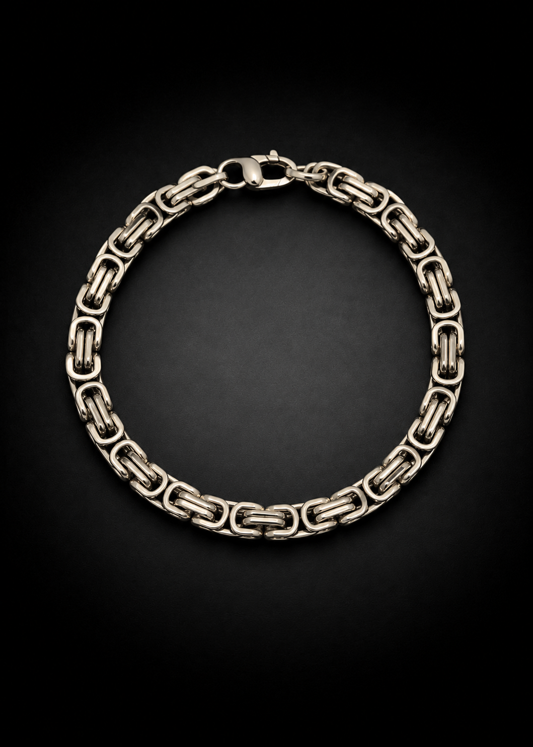 Silver Byzantine Bracelet - 8.5 in 8mm